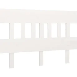 vidaXL Tête de lit Blanc 203,5x3x81 cm Bois massif de pin 819141
