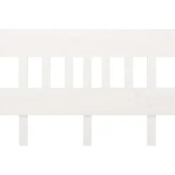 vidaXL Tête de lit Blanc 203,5x3x81 cm Bois massif de pin 819141