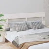 vidaXL Tête de lit Blanc 204x3x81 cm Bois massif de pin 819091