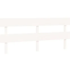 vidaXL Tête de lit Blanc 204x3x81 cm Bois massif de pin 819091