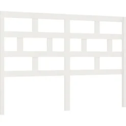 vidaXL Tête de lit Blanc 146x4x100 cm Bois massif de pin