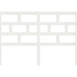 vidaXL Tête de lit Blanc 146x4x100 cm Bois massif de pin