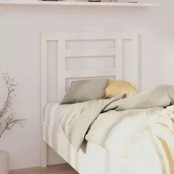 vidaXL Tête de lit Blanc 81x4x100 cm Bois massif de pin 818796