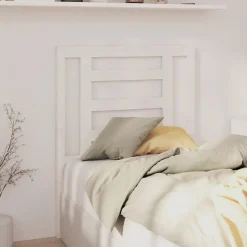 vidaXL Tête de lit Blanc 81x4x100 cm Bois massif de pin 818796