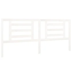 vidaXL Tête de lit Blanc 206x4x100 cm Bois de pin massif 818841