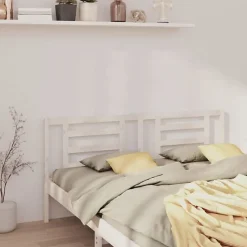 vidaXL Tête de lit Blanc 206x4x100 cm Bois de pin massif 818841