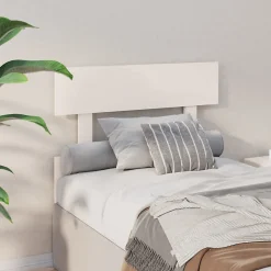 vidaXL Tête de lit Blanc 93,5x3x81 cm Bois massif de pin 819051