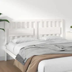 vidaXL Tête de lit Blanc 155,5x4x100 cm Bois massif de pin 818576