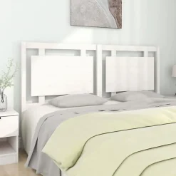 vidaXL Tête de lit Blanc 165,5x4x100 cm Bois massif de pin 817951