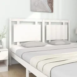 vidaXL Tête de lit Blanc 165,5x4x100 cm Bois massif de pin 817951