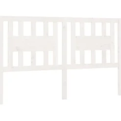 vidaXL Tête de lit Blanc 146x4x100 cm Bois massif de pin 818671
