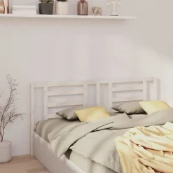 vidaXL Tête de lit Blanc 166x4x100 cm Bois de pin massif 818831