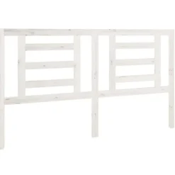 vidaXL Tête de lit Blanc 166x4x100 cm Bois de pin massif 818831