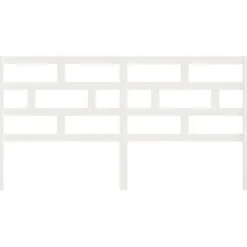 vidaXL Tête de lit Blanc 206x4x100 cm Bois massif de pin