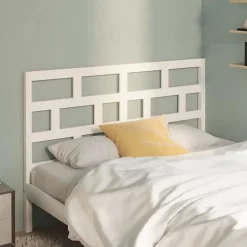 vidaXL Tête de lit Blanc, 166x4x100 cm Bois massif de pin