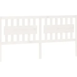 vidaXL Tête de lit Blanc 185,5x4x100 cm Bois massif de pin 818586