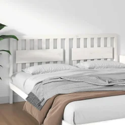 vidaXL Tête de lit Blanc 185,5x4x100 cm Bois massif de pin 818586