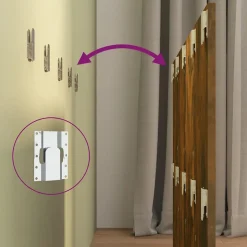 vidaXL Tête de lit Chêne fumé 120x1,5x80 cm Bois d'ingénierie 816970