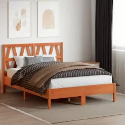 vidaXL Tête de lit cire marron 160 cm bois massif de pin 844306