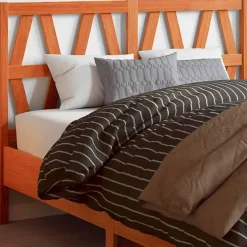 vidaXL Tête de lit cire marron 160 cm bois massif de pin 844306