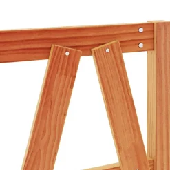 vidaXL Tête de lit cire marron 160 cm bois massif de pin 844306