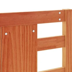 vidaXL Tête de lit cire marron 135 cm bois massif de pin 844333