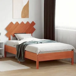 vidaXL Tête de lit cire marron 100 cm bois massif de pin 844381