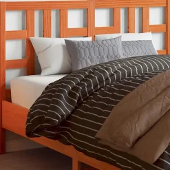 vidaXL Tête de lit cire marron 135 cm bois massif de pin 844190