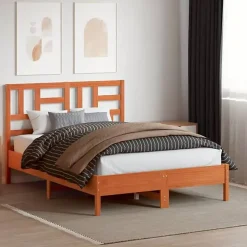 vidaXL Tête de lit cire marron 160 cm bois massif de pin 844263