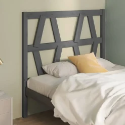 vidaXL Tête de lit Gris 81x4x100 cm Bois massif de pin 818597