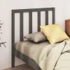 vidaXL Tête de lit Gris 95x4x100 cm Bois massif de pin822239