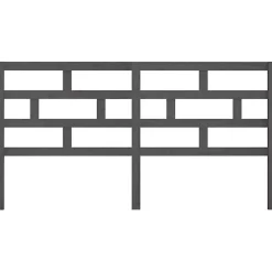 vidaXL Tête de lit Gris 186x4x100 cm Bois massif de pin