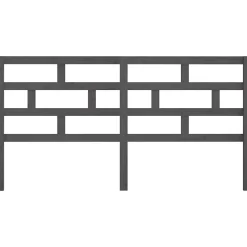 vidaXL Tête de lit Gris 186x4x100 cm Bois massif de pin