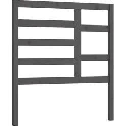 vidaXL Tête de lit Gris 81x4x104 cm Bois massif de pin 818117