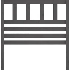 vidaXL Tête de lit Gris 81x4x100 cm Bois massif de pin