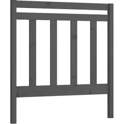 vidaXL Tête de lit Gris 96x4x100 cm Bois massif de pin 817772
