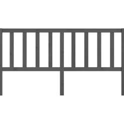 vidaXL Tête de lit Gris 186x4x100 cm Bois massif de pin 817757