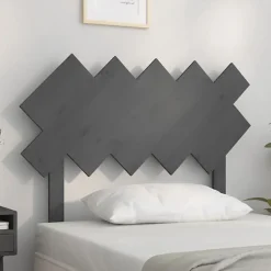 vidaXL Tête de lit Gris 104x3x80,5 cm Bois massif de pin 819207
