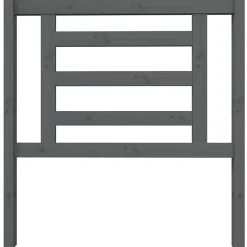 vidaXL Tête de lit Gris 96x4x100 cm Bois massif de pin 818802