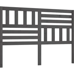 vidaXL Tête de lit Gris 166x4x100 cm Bois massif de pin