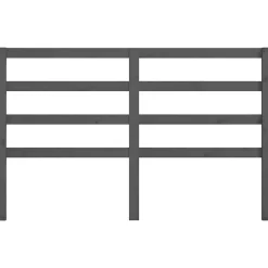 vidaXL Tête de lit Gris 166x4x100 cm Bois massif de pin 817652