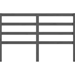 vidaXL Tête de lit Gris 166x4x100 cm Bois massif de pin 817652