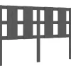 vidaXL Tête de lit Gris 125,5x4x100 cm Bois massif de pin 817982
