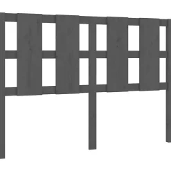 vidaXL Tête de lit Gris 125,5x4x100 cm Bois massif de pin 817982