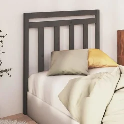 vidaXL Tête de lit Gris 81x4x100 cm Bois massif de pin 817767