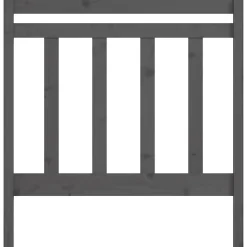 vidaXL Tête de lit Gris 81x4x100 cm Bois massif de pin 817767