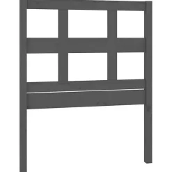 vidaXL Tête de lit Gris 80,5x4x100 cm Bois massif de pin 818897