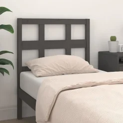vidaXL Tête de lit Gris 80,5x4x100 cm Bois massif de pin 818897
