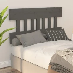 vidaXL Tête de lit Gris 163,5x3x81 cm Bois massif de pin 819132