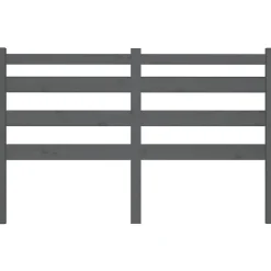 vidaXL Tête de lit Gris 166x4x100 cm Bois massif de pin 818432